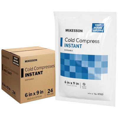 Instant Cold Packs, Pain Relief, Swelling, 6 x 9 in