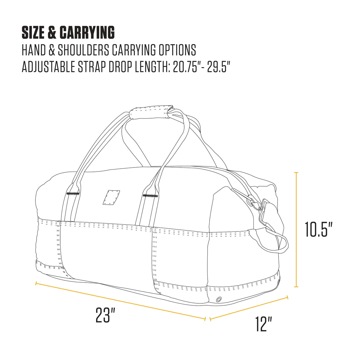 Utility 55L Duffel Black