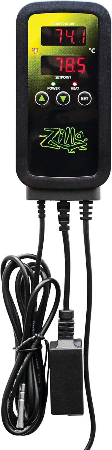 Digital Temperature Controller, Thermostat for Reptile Terrariums