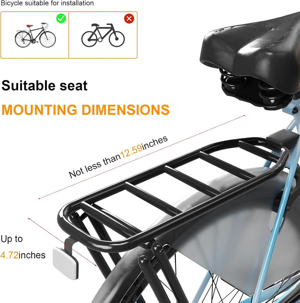 2026 Rear Child Bike Seat,Kids Seat for Adult Bike, Toddlers Rear Mount Bike seat Design for Children Aged 2 to 8