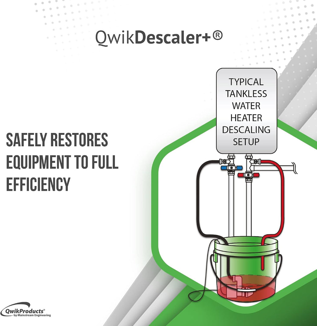 QwikDescaler+ Concentrated Tankless Water Heater Descaler Solution (1 Qt)