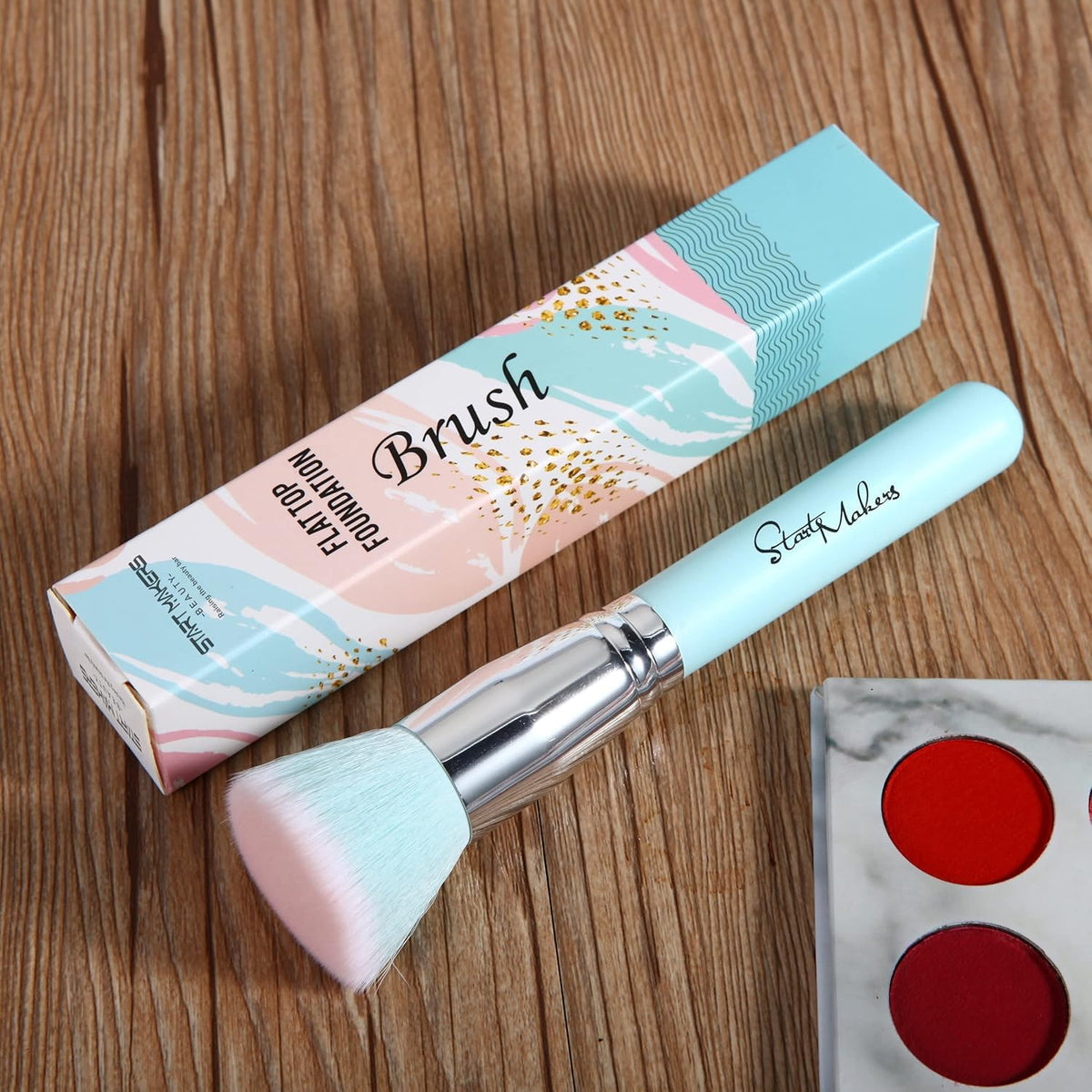 Makeup Brushes Foundation Brush for Liquid Makeup, Flat Top Kabuki Foundation Brush Premium Make up Brushes Liquid