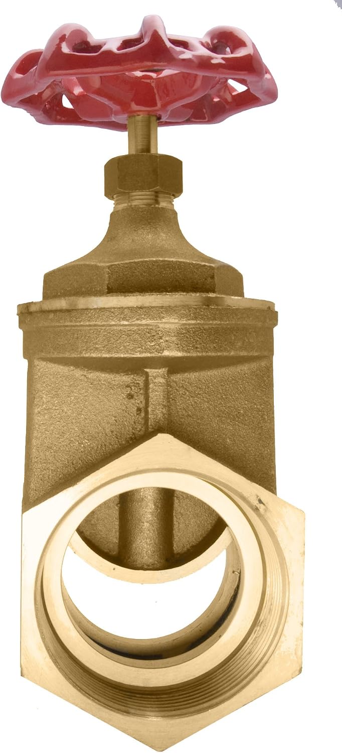 3" Brass Gate Valve - 200WOG, FxF NPT