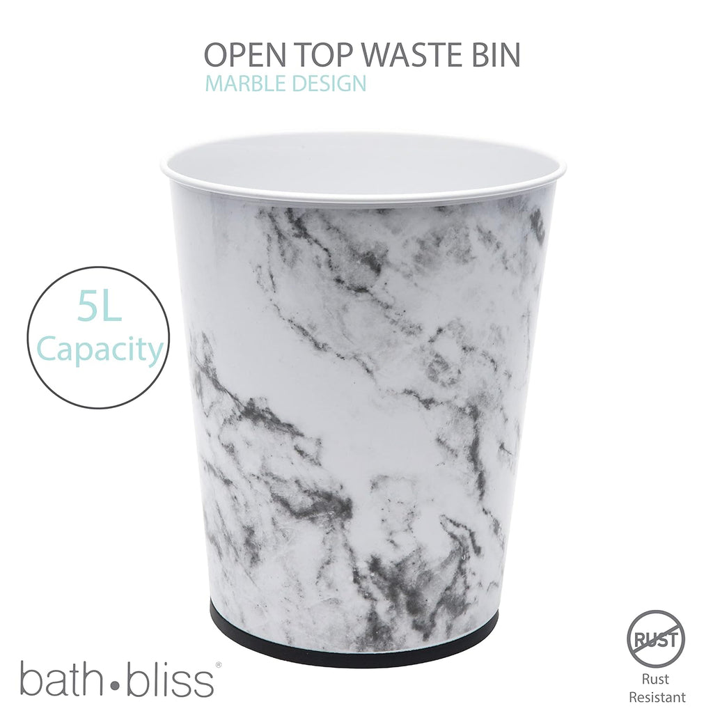 5 Liter Small Wastebasket | Round Open Top | Trash Can | Bathroom | Bedroom | Kitchen | Office | Dorm | Disposal