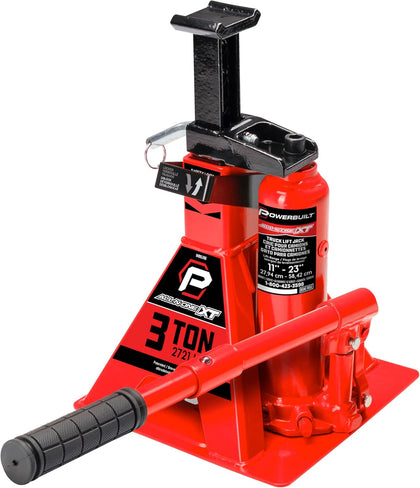 3 Ton All-in-One Hydraulic Bottle Jack and Jackstand in One, Compact, Wide Base, 11-21 Inch Range, Eliminates