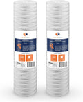 Aquaboon 5 Micron 20 x 4.5 Whole House String Wound Water Filter 2-Pack