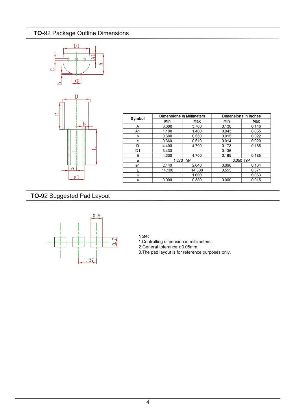 Chanzon 100pcs TL431 TO-92 Positive Adjustable Voltage Regulator IC