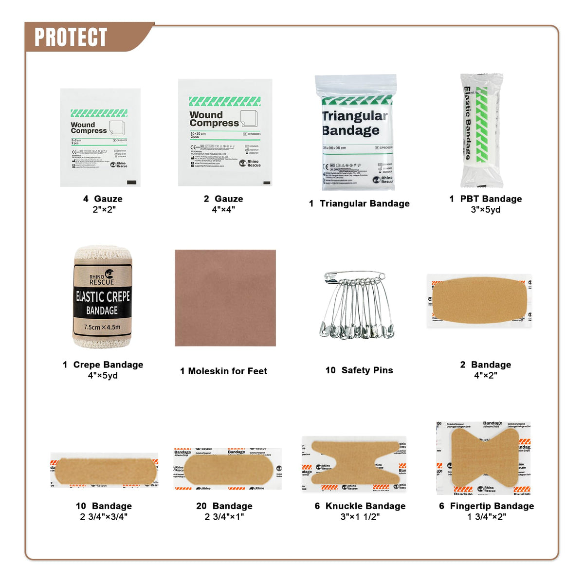 Survival First Aid Kit for Hiking, Backpacking Ranger Green