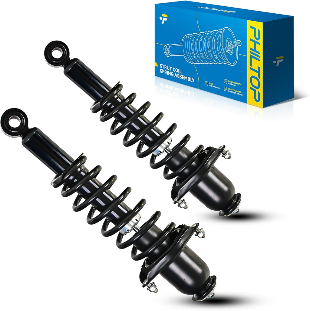 PHILTOP 2PCS Rear Complete Struts Assemly with Coil Spring Fit for Toyota