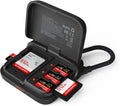 Mini SD Card Reader Case, 2-in-1 UHS-II SD 4.0/Micro SD Card Reader | CreateMate High-Speed Dual-Slot Transfer/USB