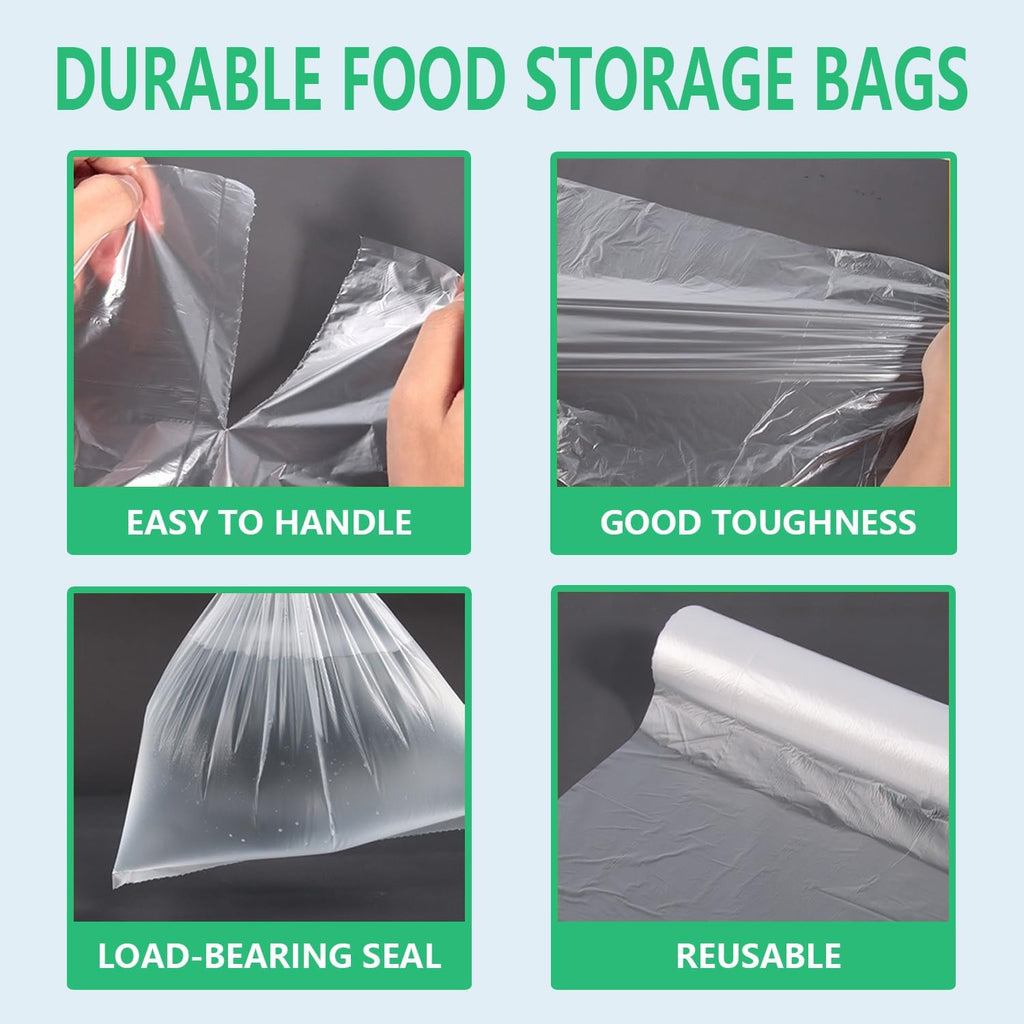 Clear Plastic Produce Bag Food Storage bag (12 x 16, 1 Roll)