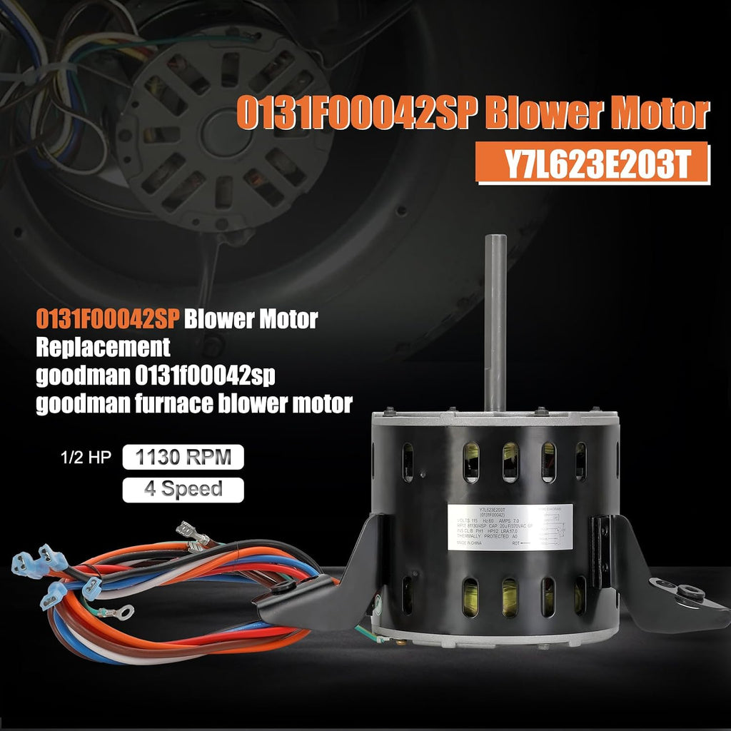 0131F00042SP Blower Motor, Replaces Goodman 0131F00042SP