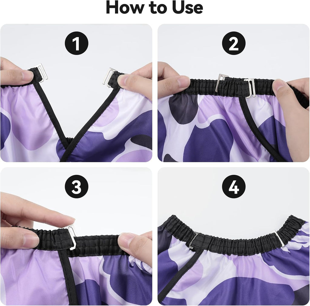Waterproof Hair Cutting Cape Polyester Salon Barber Cape Adjustable Collar