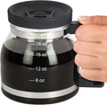 Cupa Joe Coffee Mug, 20 oz Diner-Style Glass Pot, Spill-Proof Lid