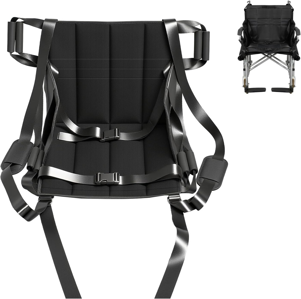Patient Lift Transfer Belt for Wheelchair to Car/Bed, Emergency Evacuation Chair Stair Lift Assist pad, Portable Home