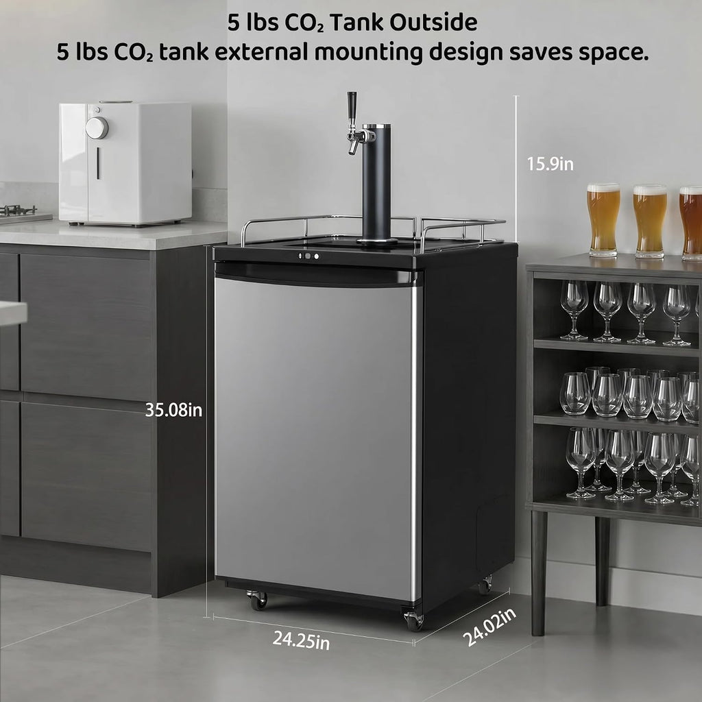 Commercial Draft Beer Kegerator, Keg Refrigerator for D System