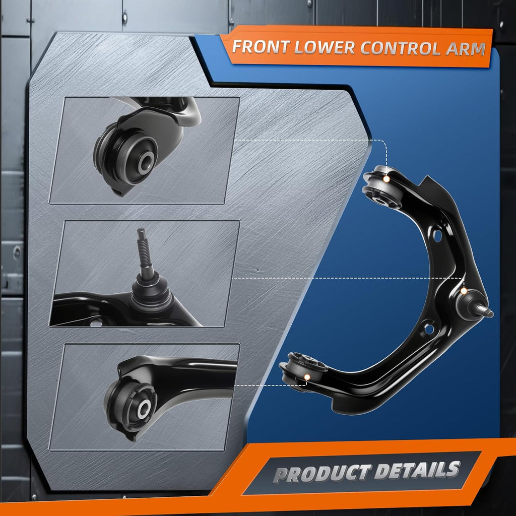 2Pc Set K80722 K80723 Front Upper Control Arm and Ball Joint Assembly Fit For 2006-2010 Fo-rd Explorer [07-10 Explorer Sport Trac ] 06-10 Me-rcury Mountaineer Suspension