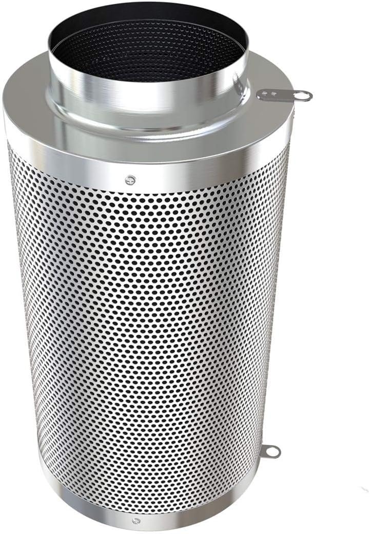 4inch Carbon Filter Odor Control with Australia Virgin Charcoal Two Prefilter 1 Pair Rope Hanger Included for Inline
