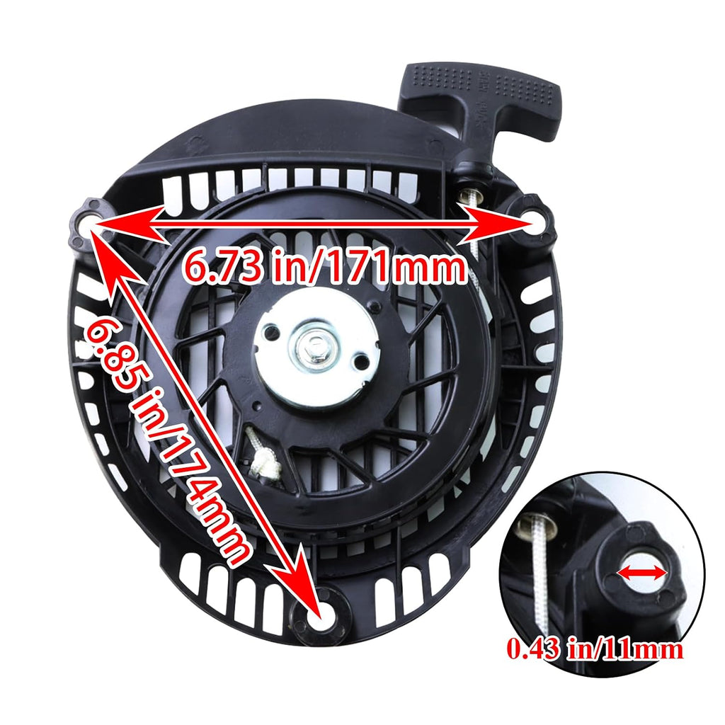 WOTIAN Recoil Starter Compatible with Kohler XT675 XT650 XT775 XT800 6.5 7.75 8.0 HP 149cc 173cc Engine Toro Lawn Mower Pull Start Assembly with Handle, Pull Cord Replaces 1416520 14165 20S 1416520-S