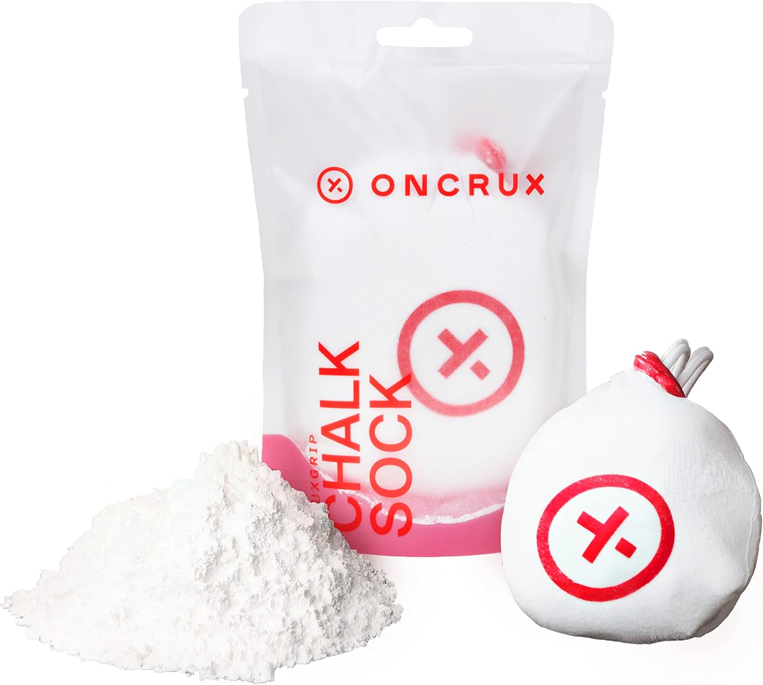 Chalk Sock 2 oz - Premium Refillable Chalk Ball - Made in USA - Performance Grade Grip Enhancer for Weightlifting