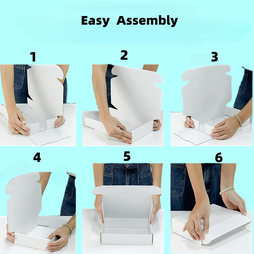 Small White Box 7 x 3.5 x 2 Inch 50 Pack Shipping Boxes