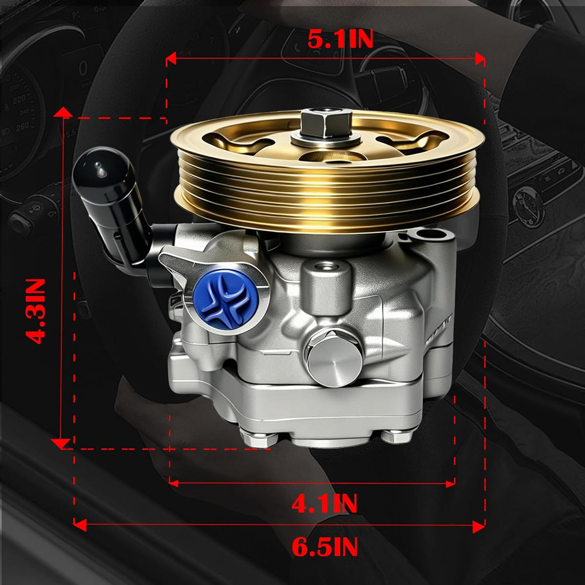 Power Steering Pump with Pulley 21-5196 Fits for Subaru Forester 10-13