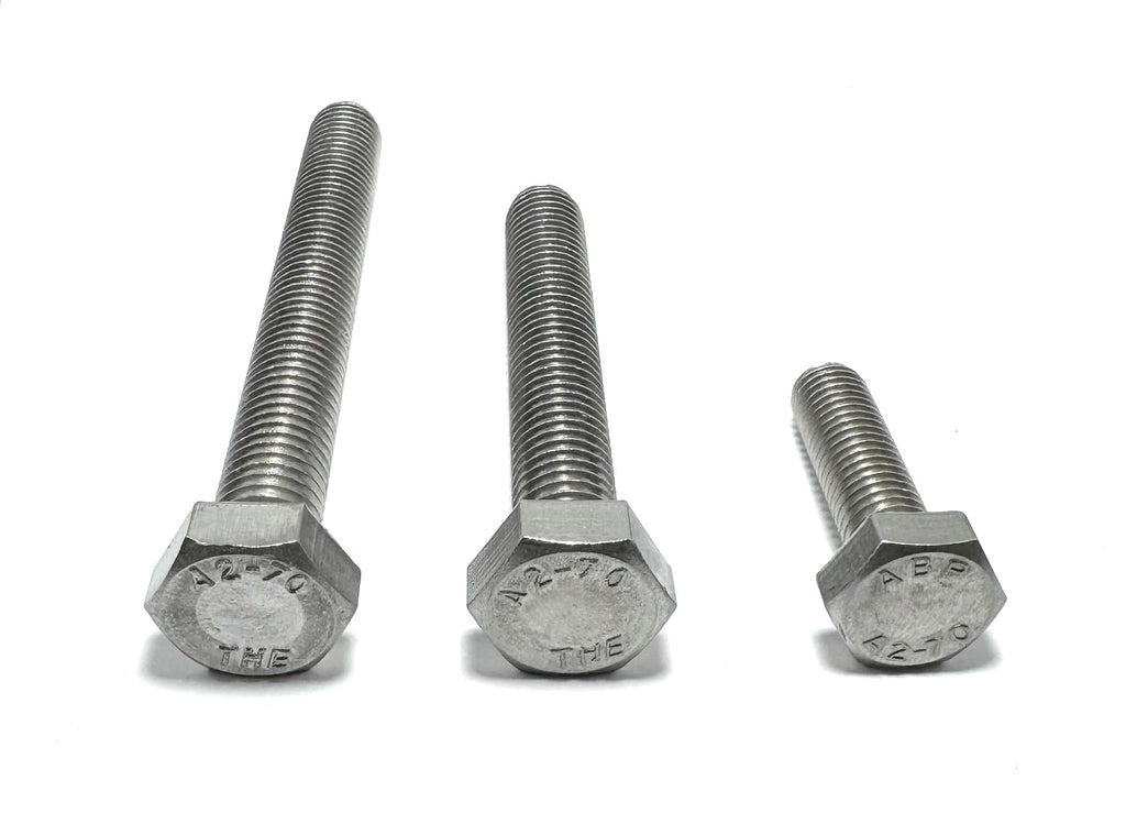 INFAST A2 Stainless Full Thread - Coarse Hex Bolts M12-1.75x55mm (5 Pcs)