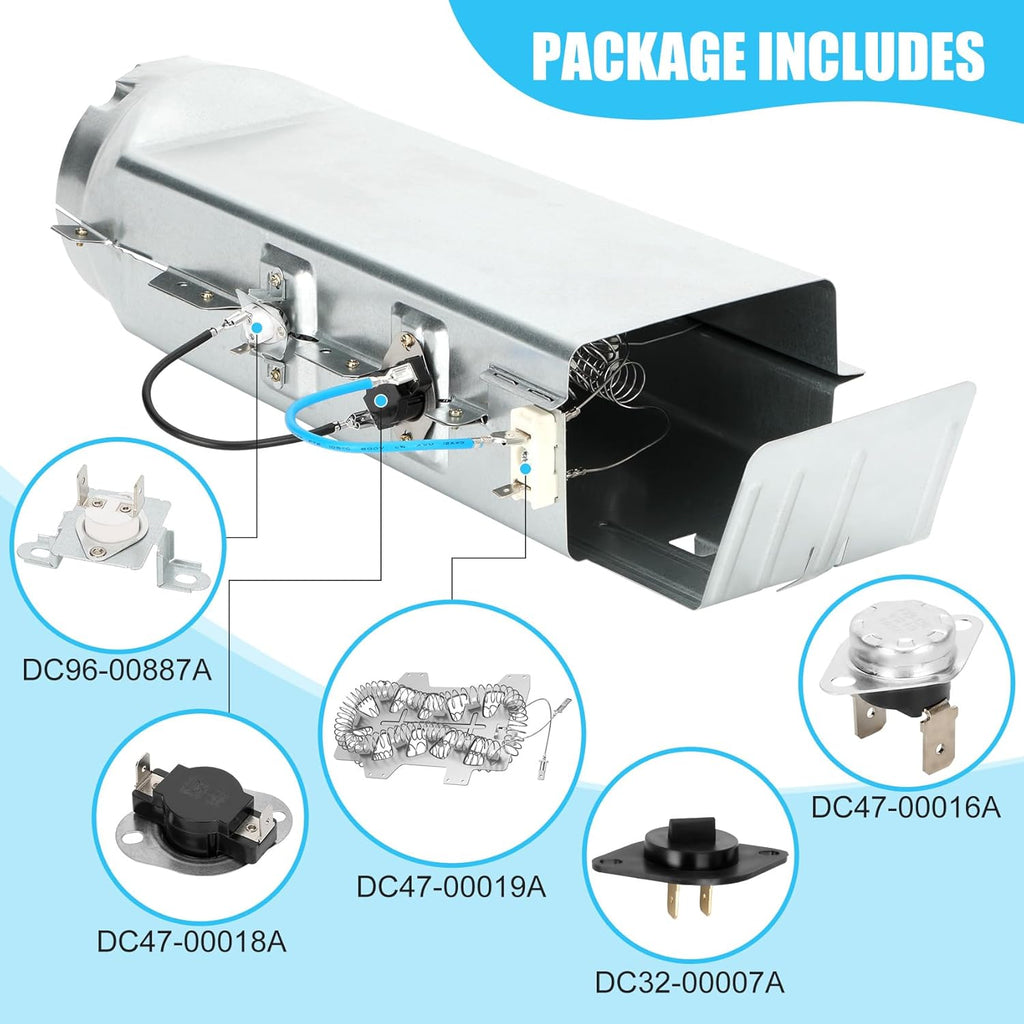 DC97-14486A Dryer Heating Element with Upgrade OEM DC96-00887A