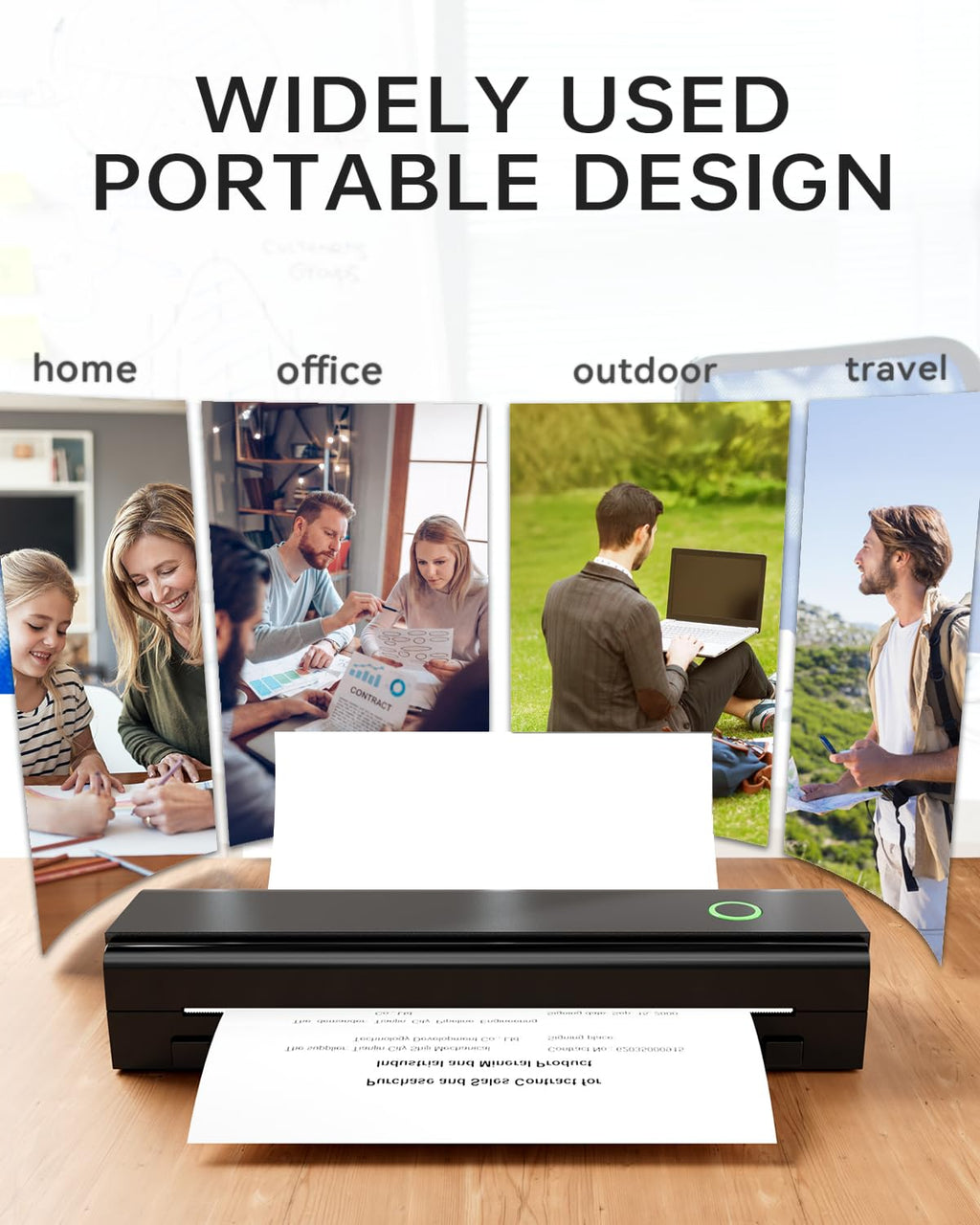 Portable Printers Wireless for Travel, N80 Bluetooth Thermal Printer