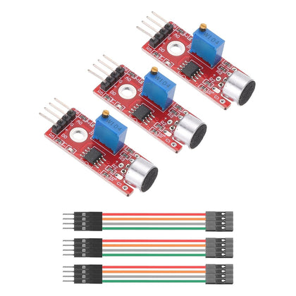 MECCANIXITY 3Pcs Microphone Sound Sensor KY-037 Voice Detection Module