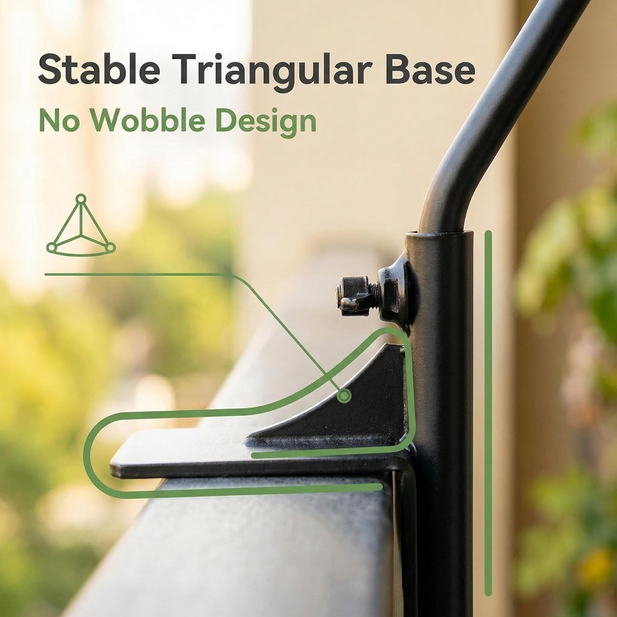 Heavy Duty Deck Hook,360 ° Rotating Design,Pole 15”Long Metal Deck Railing Hooks for Hanging Bird