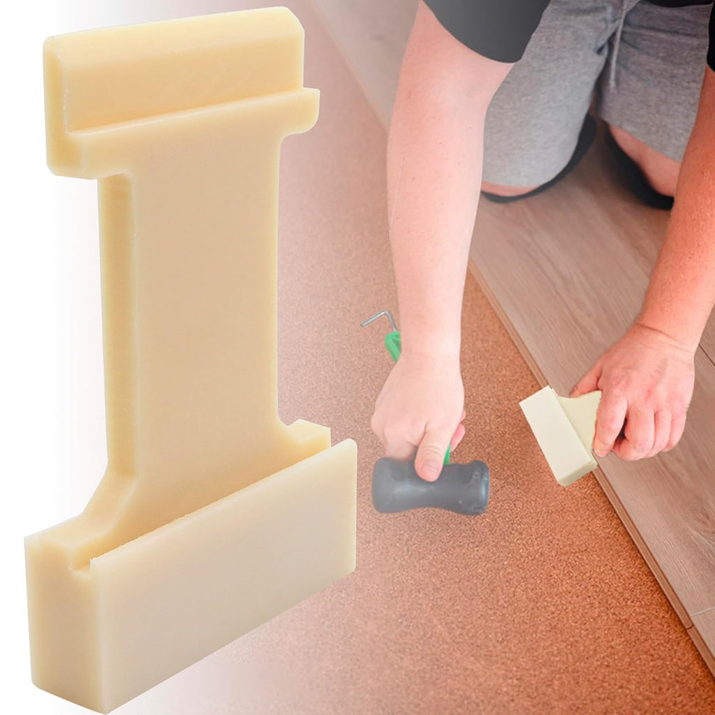 4-in-1 Laminate Flooring Tools - Nylon Tapping Block Kit for Laminate Plank and Wood Flooring Installation, Inclined