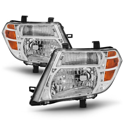 For Chrome 2008 2009 2010 2011 2012 Nissan Pathfinder Headlights Headlamps Driver + Passenger Side