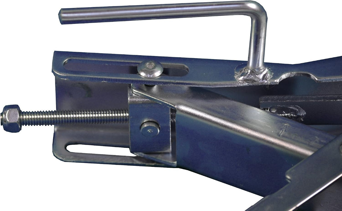 70074 Tandem Wheel Chock Lock – Universal Fit, Scissor-Action Design, Extends 1.5"–6", Anti-Theft Padlock Compatible