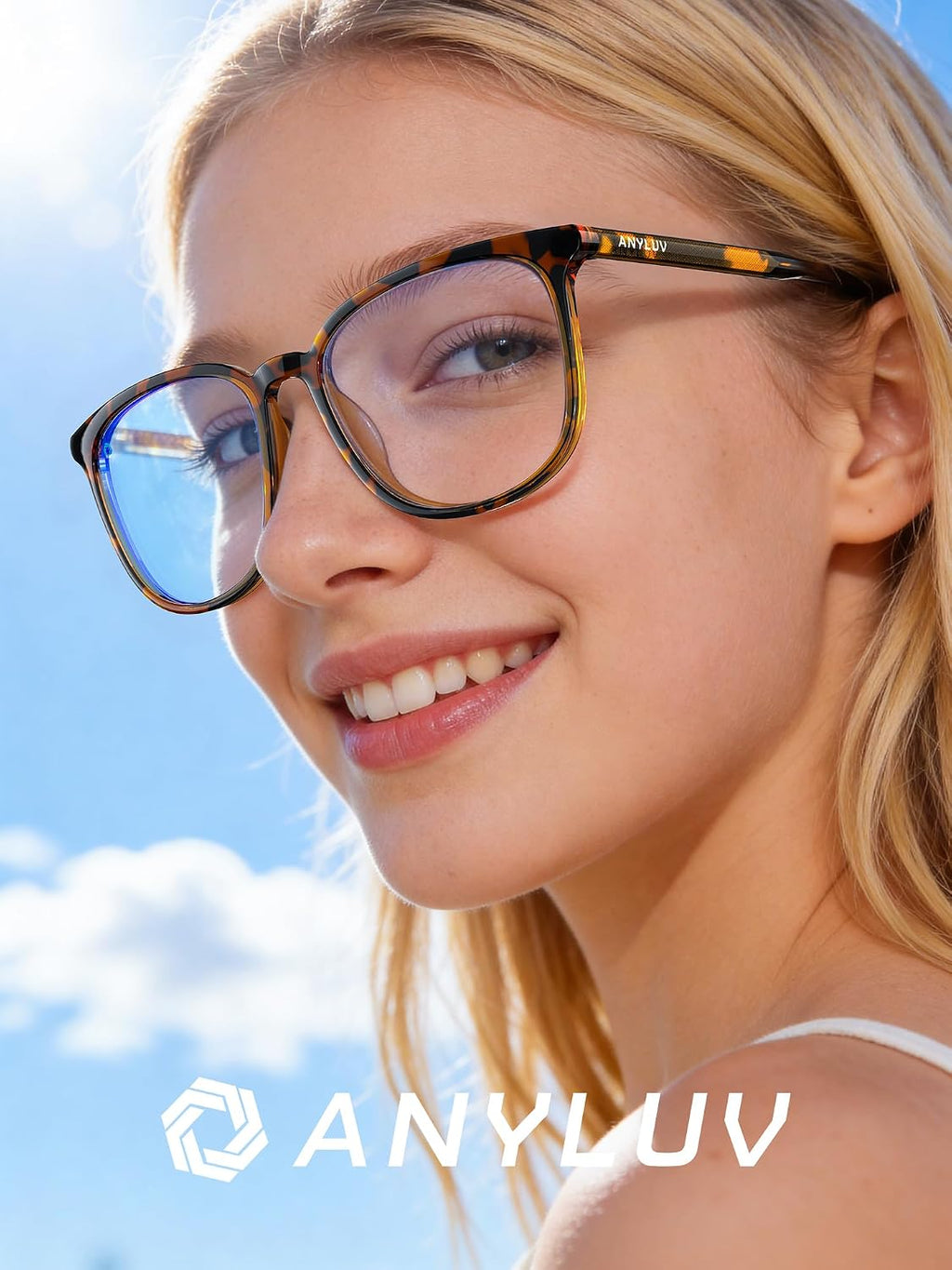 Blue Light Glasses for Woman Men, Womens Blue Light Blocking Glasses Computer Glasses Anti Eyestrain