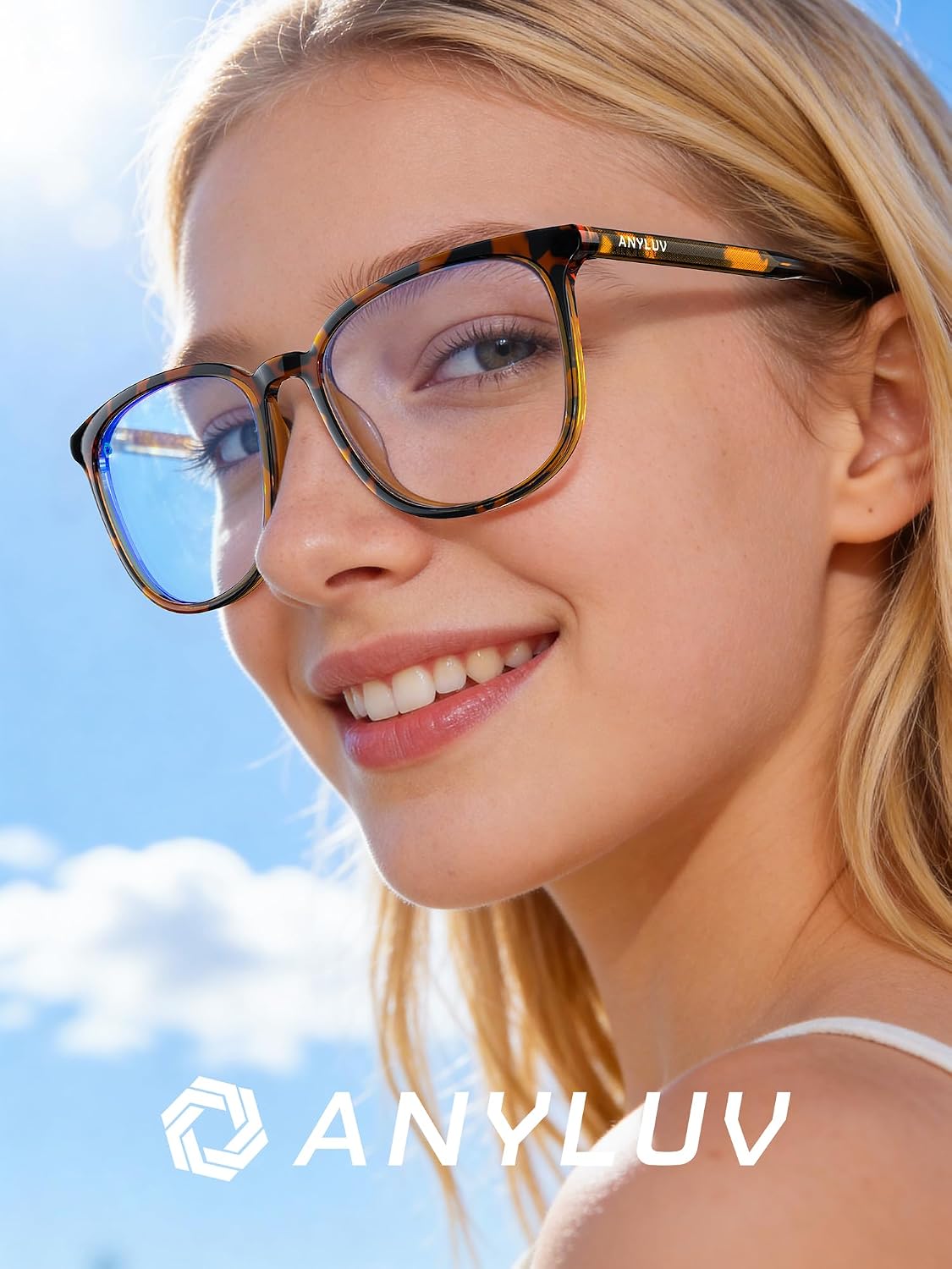 Blue Light Glasses for Woman Men, Womens Blue Light Blocking Glasses Computer Glasses Anti Eyestrain