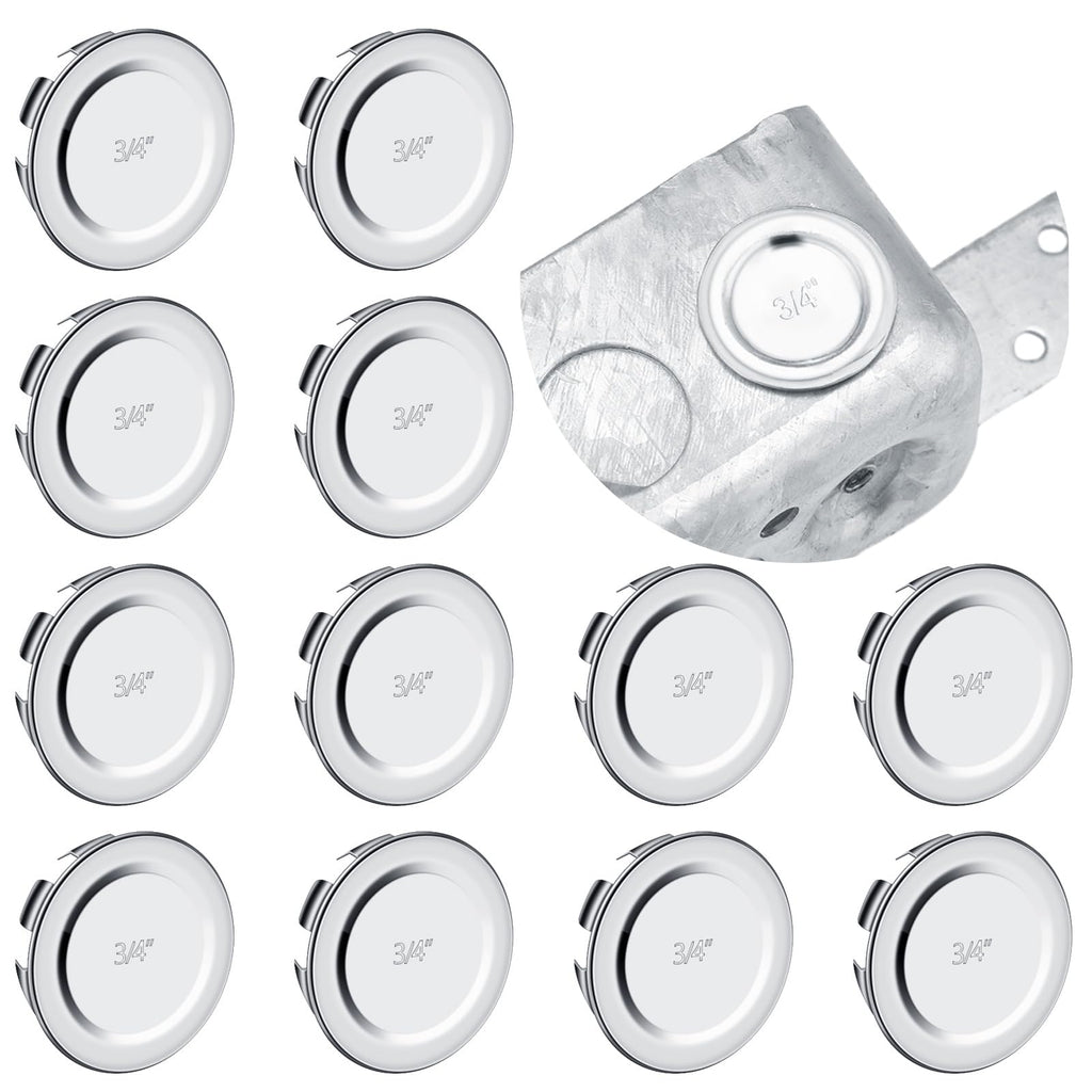 Yaocom 12 Pcs Knockout Seal 3/4'' Electrical Box Knockout Plugs