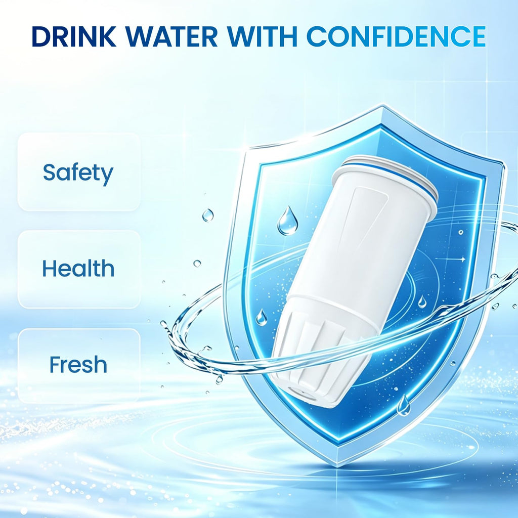 Water Filter Replacement fit for Zero Pitcher and Dispenser, 2 Pack