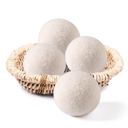 Wool Dryer Balls 4 Pack XL,Laundry Dryer Balls