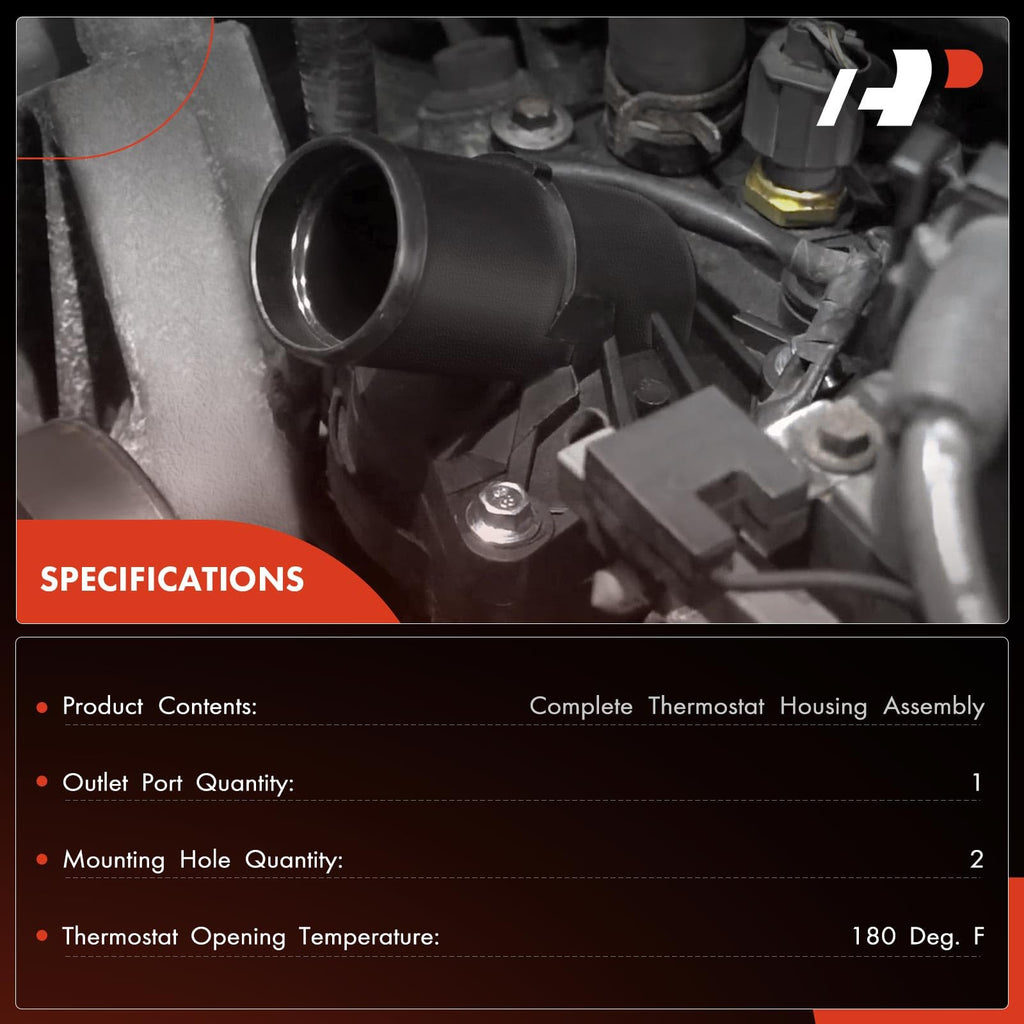 A-Premium Engine Coolant Thermostat Housing Assembly