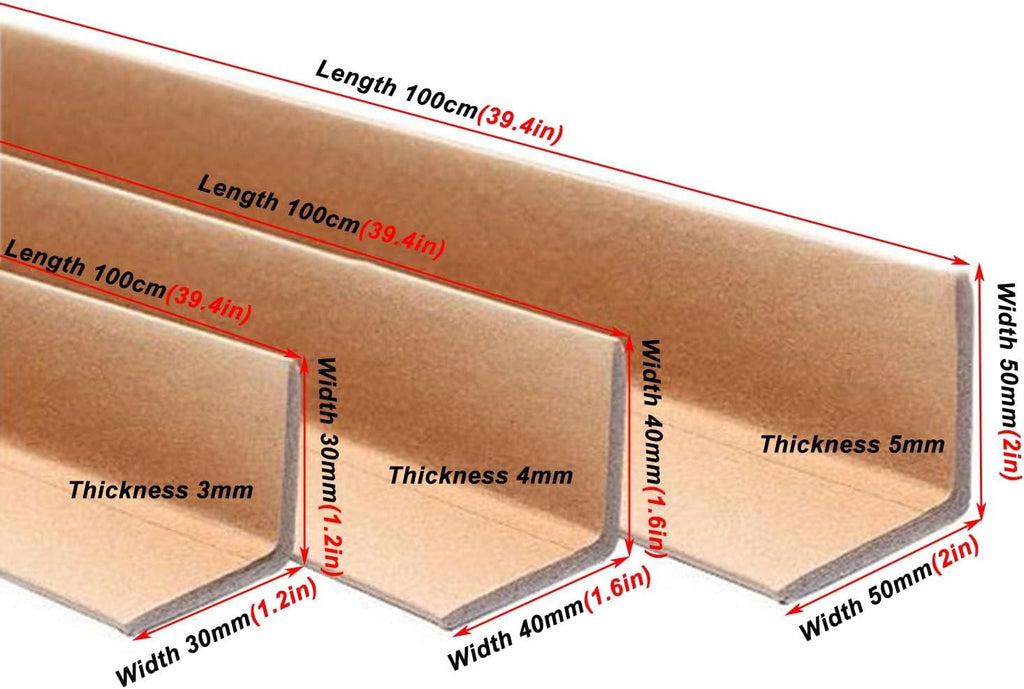 Pack Sustainable Board Edge Protector - Reinforced Pallet Protection Corners for Stabilizing Shipments, Prevents