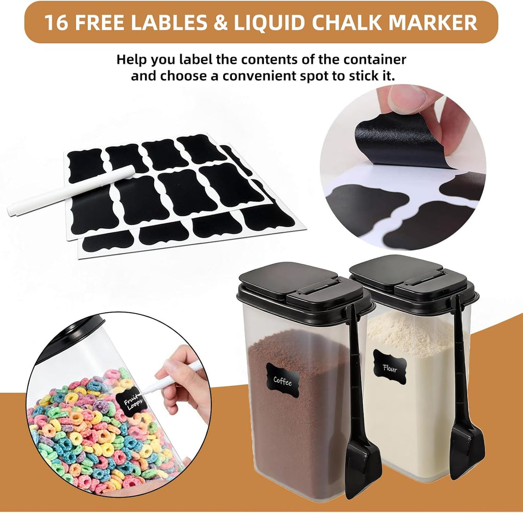 3-Pack Coffee Storage Containers with Scoop – Fit 12 oz Bags, Bag-in Design for Whole Beans & Ground Coffee –
