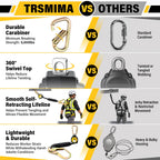 TRSMIMA 6ft Retractable Lanyard Fall Protection