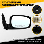 Jecoupoon Right Side Mirror Assembly Compatible with Accord 2003-2007 3Pins