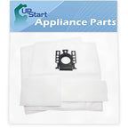 4 Replacement for Miele S2121 Olympus Vacuum Bags with 4 Micro Filters