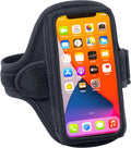 AB91 Running Armband – Flexible, No-Slip Holder for Large Phones | iPhone 17/16/15/14/13/12 & Pro, Sweat-Resistant