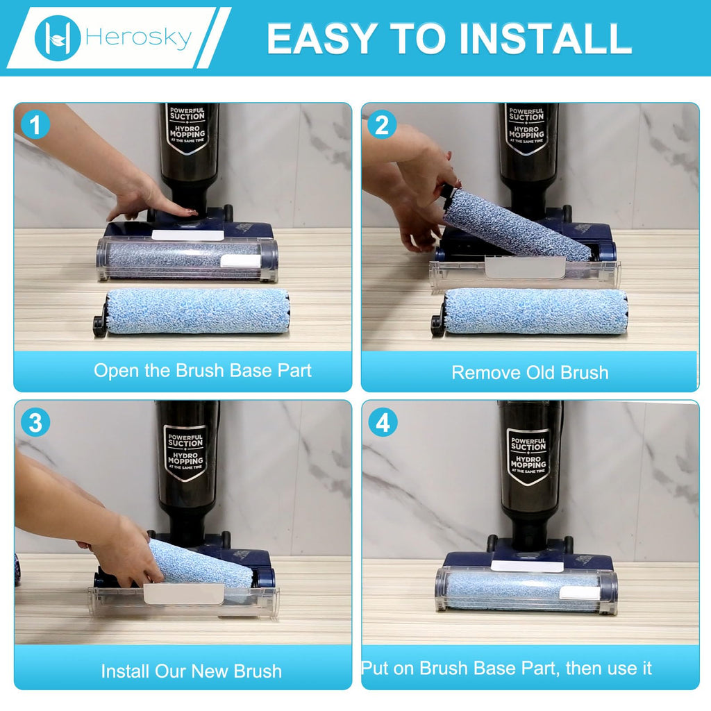 WD161 Roller and Filter For Shark HydroVac MessMaster Wet Dry Vacuum