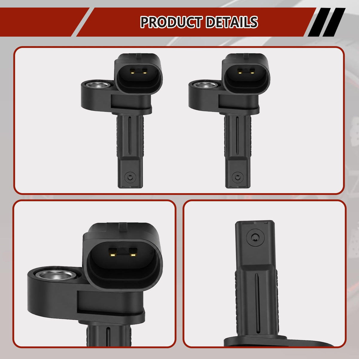 2PCS Front ABS Wheel Speed Sensor Compatible for VW Touareg