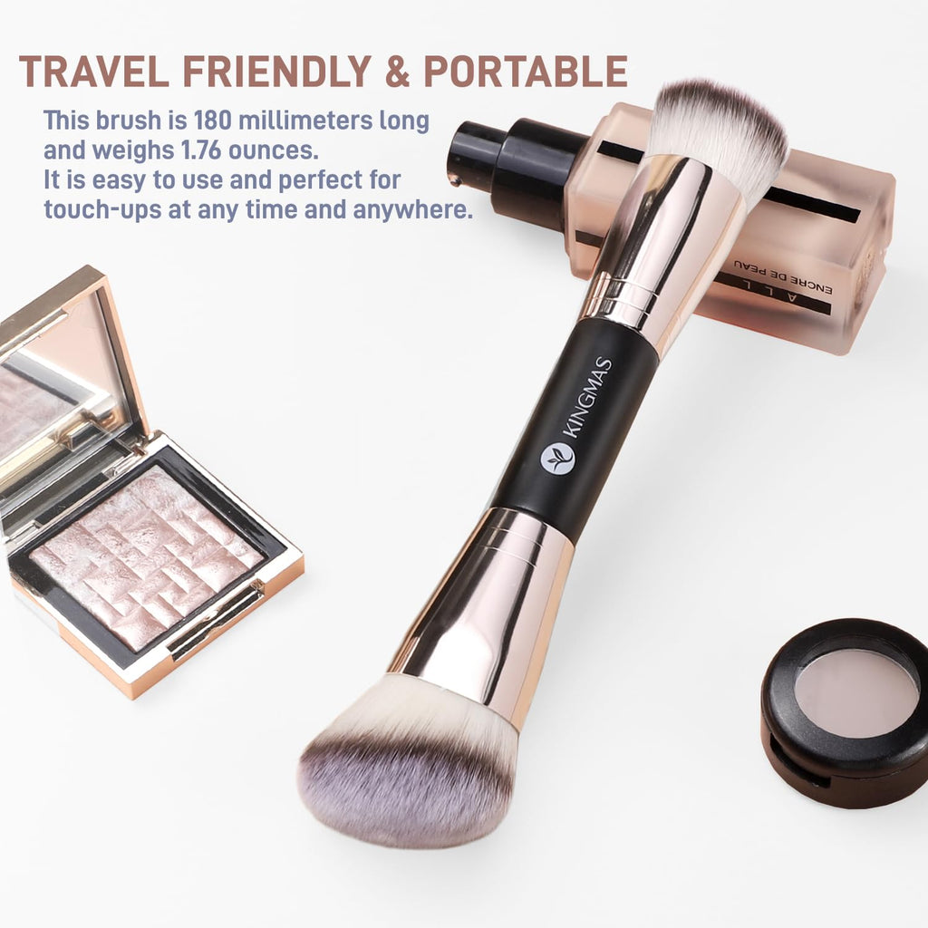 Foundation Brush, Premium Dual Powder Concealer Makeup Brush