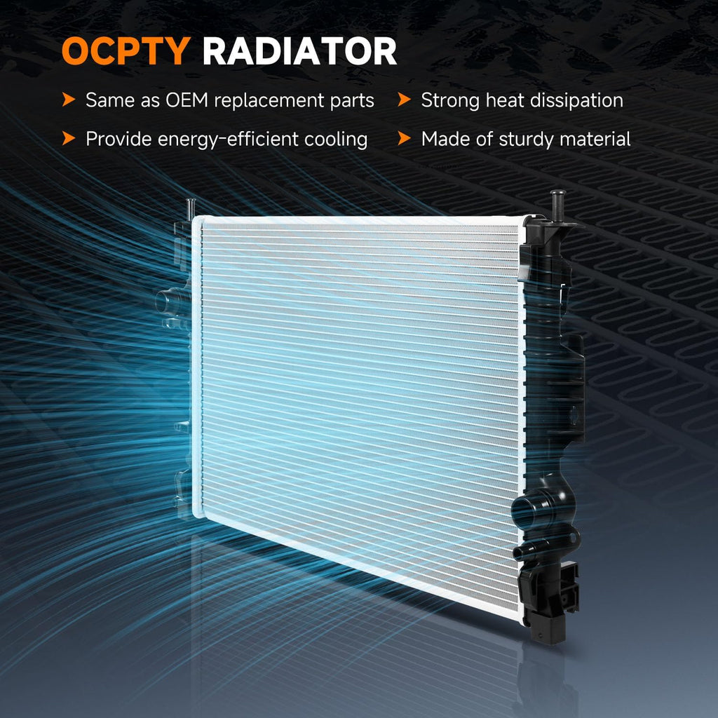 OCPTY 13313 Engine Coolant Radiator Compatible with ford Escape 2013-2017